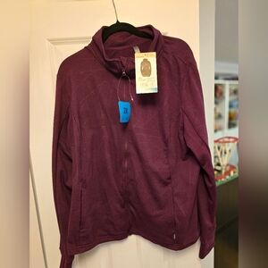 Purple Full-Zip Jacket 2X